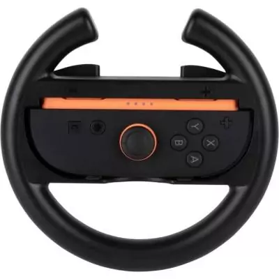 Paire de volants de course - Manettes Joy-Con Nintendo Switch 2 - Konix - Plastique - Noir Paire de volants de course - Manettes Joy-Con Nintendo Switch 2 - Konix - Plastique - Noir