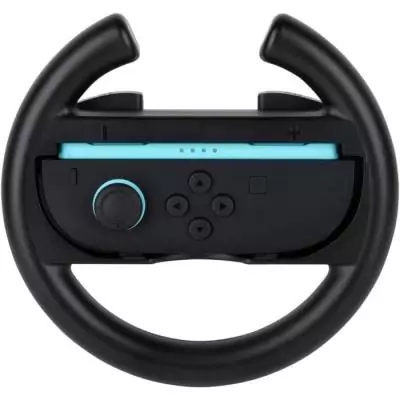 Paire de volants de course - Manettes Joy-Con Nintendo Switch 2 - Konix - Plastique - Noir Paire de volants de course - Manettes Joy-Con Nintendo Switch 2 - Konix - Plastique - Noir