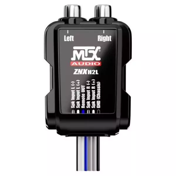 Adaptateur - MTX AUDIO - Câbles HP vers RCA 8V - Sortie ”Remote”