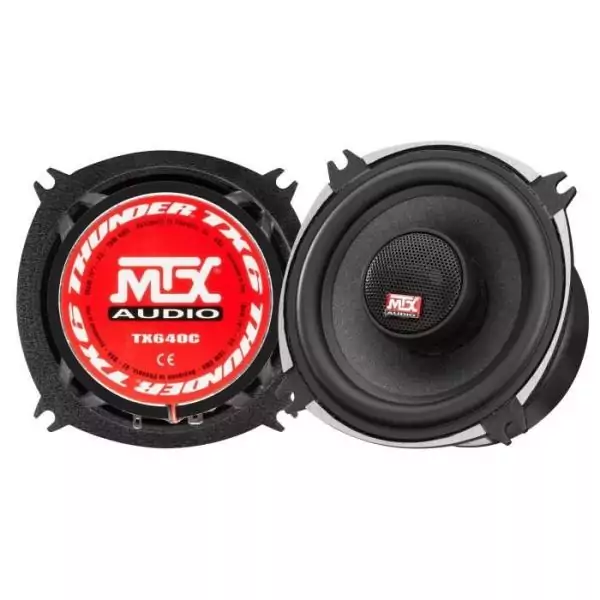 Coaxiaux 2 voies - MTX AUDIO - 10cm 4O 70Wrms - Châssis aluminium - Bobine Ø25mm TIL - Tweeter néodyme Ø22mm