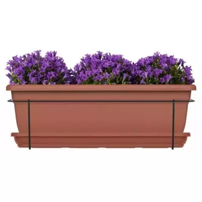 Kit jardiniere avec support en métal et plateau - GARDEN ID Relax - T Kit jardiniere avec support en métal et plateau - GARDEN ID Relax - T