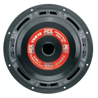 MTX TX812 Subwoofer voiture HighEnd 30cm 1800W RMS 2 châssis alu bobine 3 pour caisson clos ou reflex membrane fibre MTX TX812 Subwoofer voiture HighEnd 30cm 1800W RMS 2 châssis alu bobine 3 pour caisson clos ou reflex membrane fibre