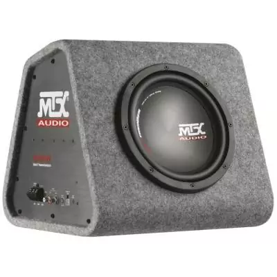 Caisson de grave amplifié - MTX AUDIO - RTP8 - 120W RMS - Subwoofer 20cm - Télécommande EBC