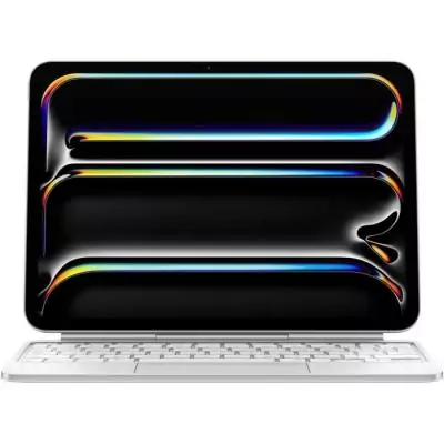 Clavier Magic Keyboard pour iPad Pro 11" (M4) - Blanc Un clavier français élégant et performant