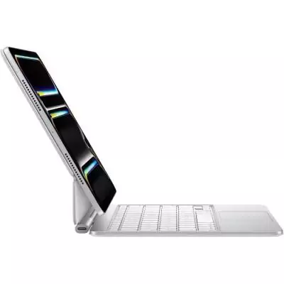 Clavier Magic Keyboard pour iPad Pro 11" (M4) - Blanc Un clavier français élégant et performant