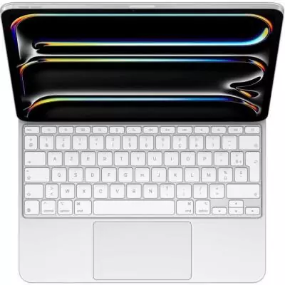 Clavier Magic Keyboard pour iPad Pro 13" (M4) - Blanc - Prêt pour une Productivité Maximale