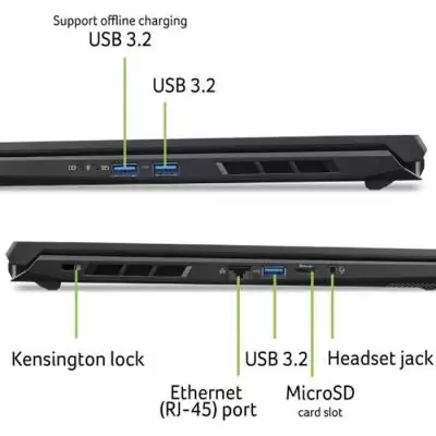 PC Portable Gamer ACER Nitro V 17 AI ANV17-61-R0QC -Sans Windows -17,3 FHD IPS 144Hz -RTX 4050 -Ryzen AI 5 340 -RAM 16Go -512Go