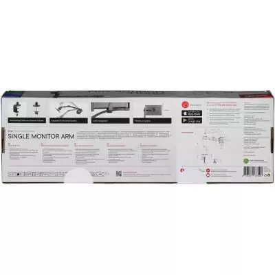 Support moniteur Smart - ONE FOR ALL - Vesa 100 - Simple Bras - 13 et 32'' - 8kgs max - Hauteur réglable - Noir Support moniteur Smart - ONE FOR ALL - Vesa 100 - Simple Bras - 13 et 32'' - 8kgs max - Hauteur réglable - Noir