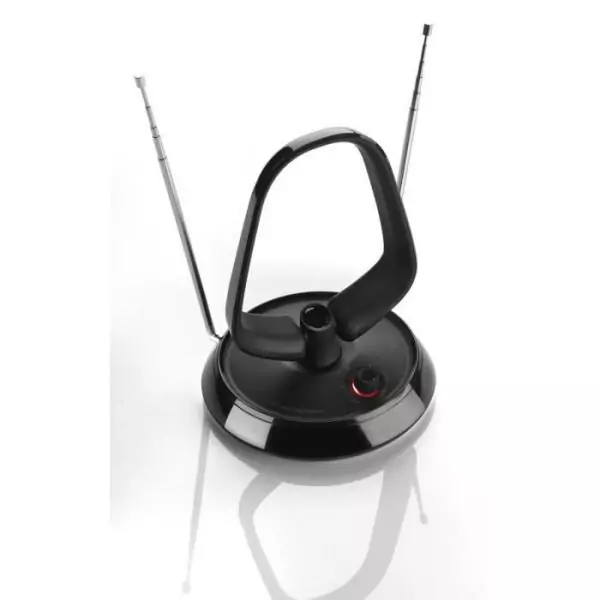 Antenne d'intérieur amplifiée - ONE FOR ALL - Avec portée de réception de 15 km - Excellente réception TNT - Filtre 3G/4G/5