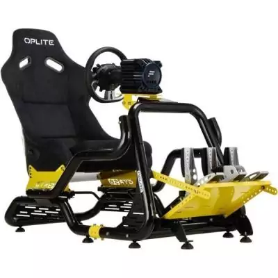 Cockpit de simulation racing - OPLITE - GTR S8 Elite Force - Jaune Cockpit de simulation racing - OPLITE - GTR S8 Elite Force - Jaune