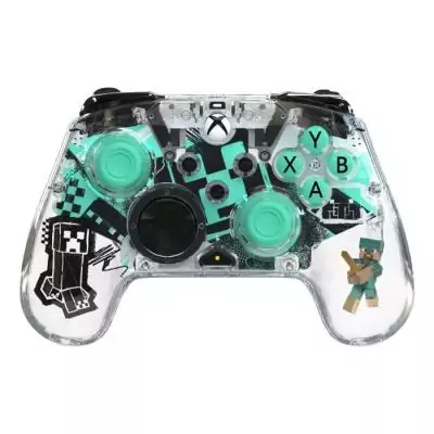 Manette de jeu - Xbox Series X|S, Xbox One et PC - Minecraft : Diamond - Sans fil - PDP - Transparent