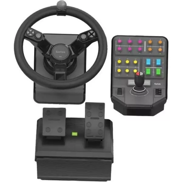 Simulateur de tracteur - Filaire - Saitek by Logitech G - Farm sim controller - Compatible PC - Noir