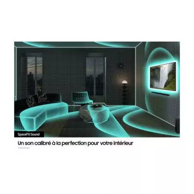 Barre de son - SAMSUNG - S-Series HW-S710D/XE - 3.1 canaux - Caisson de basse sans fil 6,5 - Bluetooth - Noir Titane
