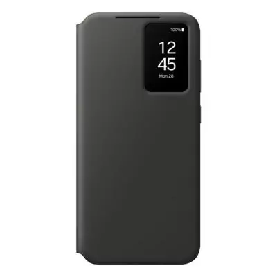 Coque et étui téléphone mobile Samsung Etui Smart View avec porte-carte pour Galaxy S24 FE - Noir