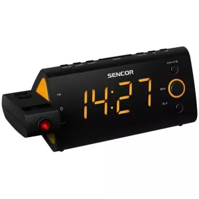Radio-réveil - SENCOR - SRC 330 OU - Ecran LED 1,2? orange - Tuner FM - Projection heure - Noir Radio-réveil - SENCOR - SRC 330 OU - Ecran LED 1,2? orange - Tuner FM - Projection heure - Noir