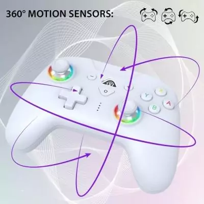 Manette sans fil - SUBSONIC - Switch 2 / Switch - LEDs programmables - Manette sans fil - SUBSONIC - Switch 2 / Switch - LEDs programmables -