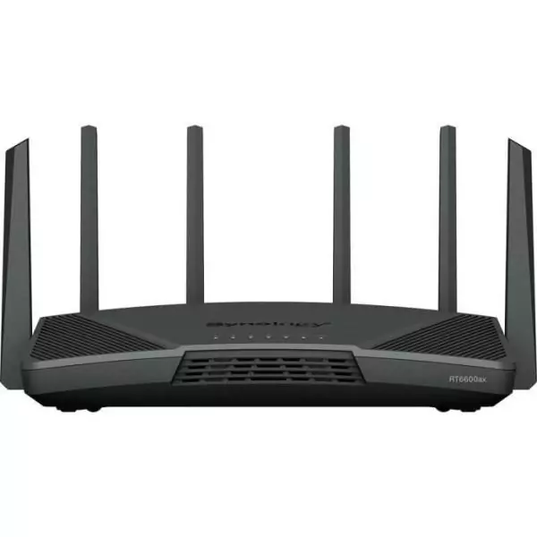 Routeur WiFi 6 Tri band jusqu'a 6,6 Gbit/s - SYNOLOGY - RT6600AX - 6 antennes - Blanc