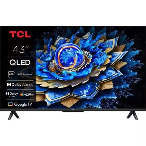 TCL 43T69C - TV QLED 43 (109 cm) - 4K UHD 3840x2160 - HDR10+ - Android TV - 3xHDMI 2.1 - WiFi