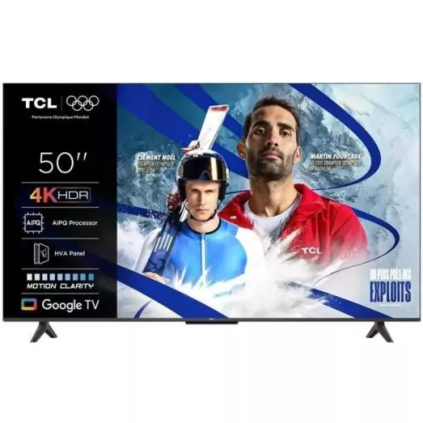 TCL 50P6K - TV LED 50 (126 cm) - 4K UHD 3840x2160 - HDR10+ - Google TV - 3xHDMI 2.1 - WiFi