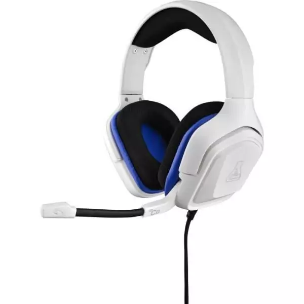 Casque Gamer Filaire - The G-Lab - KORP COBALT - Microphone - PC/PS4/Xbox One - Blanc