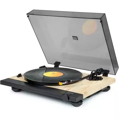 Platine tourne-disque - THOMSON - TT702 - 33 et 45 tours - Tete de lecture AT91 Audio Technica - Antiskating - Bois et noir Platine tourne-disque - THOMSON - TT702 - 33 et 45 tours - Tete de lecture AT91 Audio Technica - Antiskating - Bois et noir