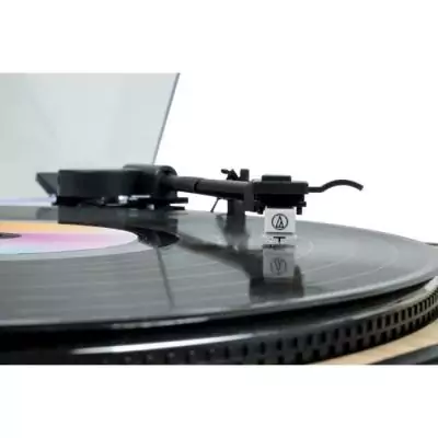 Platine tourne-disques - THOMSON TT300 - Tete de lecture Audio-Technica AT3600L - Bois et noir Platine tourne-disques - THOMSON TT300 - Tete de lecture Audio-Technica AT3600L - Bois et noir