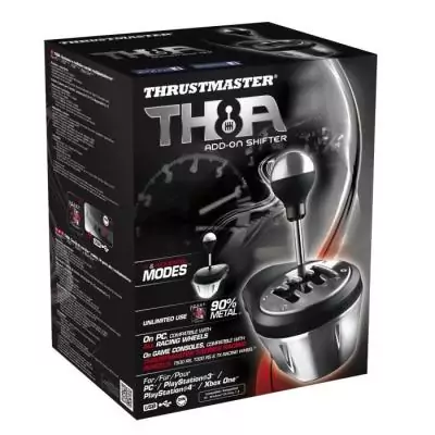 THRUSTMASTER Levier de vitesse TH8A SHIFTER ADD-ON - Précision ultime pour simulations de course 