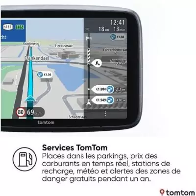 TomTom - GO Superior 7 - GPS Voiture - 7 pouces -TomTom Traffic - 2 ans de services Premium inlcus - Carte Monde