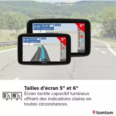 TomTom - GO Classic 6 2eme Génération - GPS Voiture - 6 pouces - TomTom Traffic - Guidage sur changement de voie - Carte Europ TomTom - GO Classic 6 2eme Génération - GPS Voiture - 6 pouces - TomTom Traffic - Guidage sur changement de voie - Carte Europ