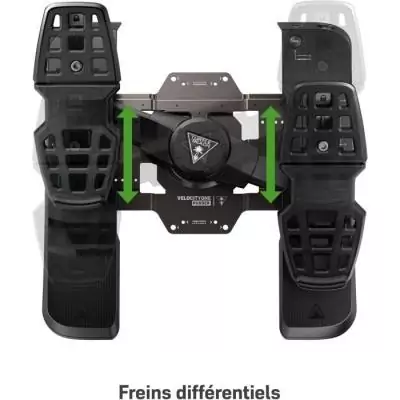 Pédales de direction universelle - TURTLE BEACH - VelocityOne - Noir - Multi-plateforme - USB-C