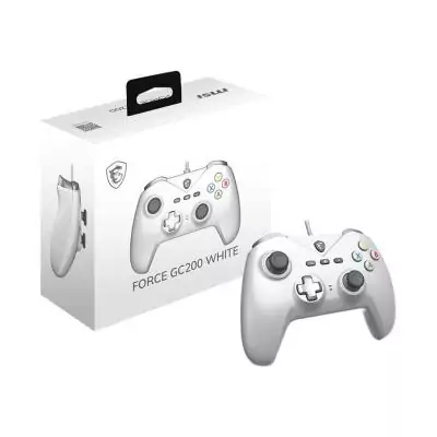 Manette de jeu - PC - FORCE GC200 - Filaire - Blanc - MSI