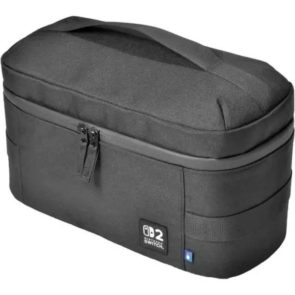 Sacoche compact tout-en-un de protection et transport - HORI - Nintendo Switch 2 - Rangement accessoires et jeux - Noir