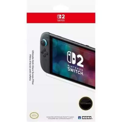 Protection d'écran verre trempé premium - HORI - Nintendo Switch 2 - Anti-reflets - Anti-rayures - 100 % transparent