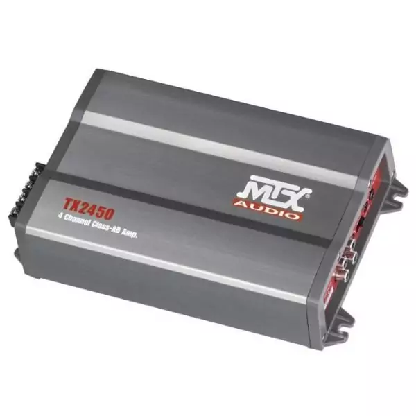Amplificateur - MTX AUDIO - 4 canaux classe-AB 4x50Wrms - 4O ou 4x 75Wrms - 2O avec filtre actif variable