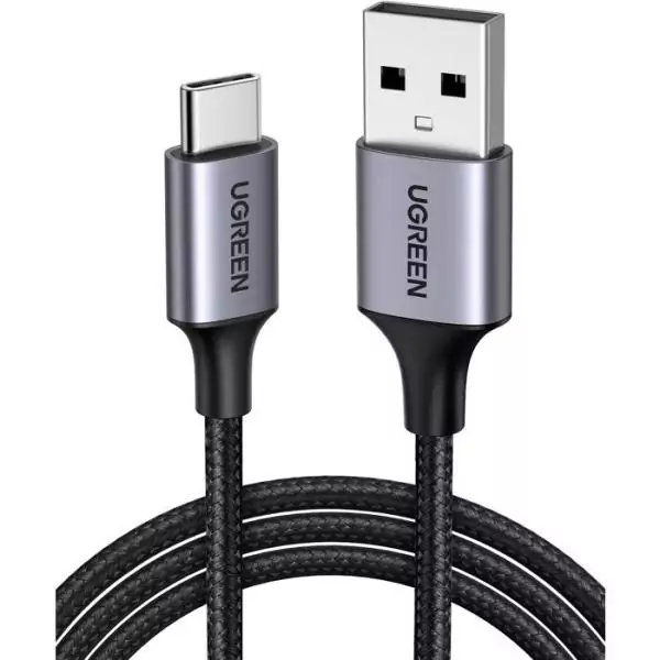 Câble USB - UGREEN - Câble renforcé USB-C et USB-A - 1 m - Noir