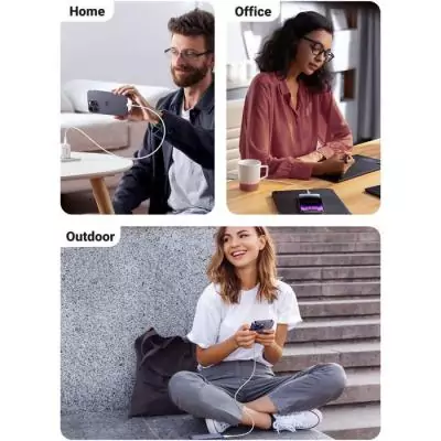 Câble Lightning - UGREEN - Silicone - USB-C - 1 m - Blanc