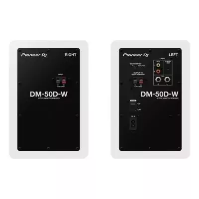Paire d'enceintes de monitoring Pioneer DJ DM-50D-W - Bass Reflex - 2x25W - Mode DJ ou Production - Blanc Paire d'enceintes de monitoring Pioneer DJ DM-50D-W - Bass Reflex - 2x25W - Mode DJ ou Production - Blanc