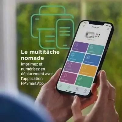 Imprimante Multifonction HP | Impression Couleur, Recto-Verso | Mémoire 256 Mo | Idéal Domestique et professionnel