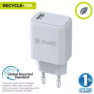 Chargeur mural Muvit MCACC0002 Blanc 12 W Chargeur mural Muvit MCACC0002 Blanc 12 W