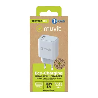 Chargeur mural Muvit MCACC0002 Blanc 12 W Chargeur mural Muvit MCACC0002 Blanc 12 W