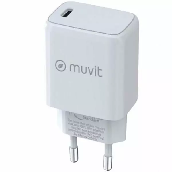 Chargeur mural Muvit MCACC0014 Blanc 30 W