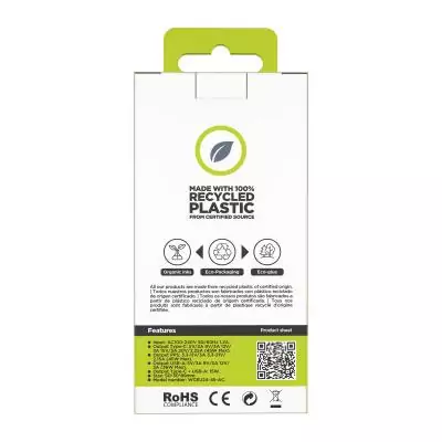 Chargeur mural Muvit for Change WCEU24-45-AC Lavande 45 W