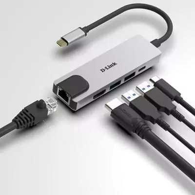 Hub USB C D-Link DUB-M520 Noir 60 W