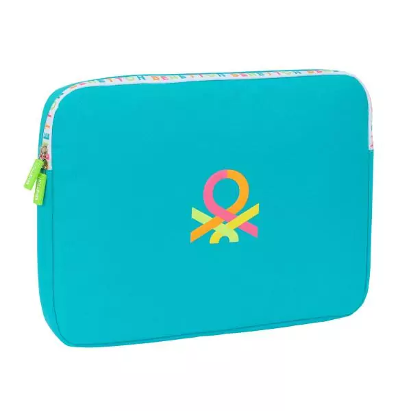 Housse d'ordinateur portable Benetton Summer Bleu 15,6'' 39,5 x 27,5 x 3,5 cm