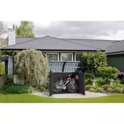 KETER - Coffre de rangement extérieur en résine 2000 litres Noir et KETER - Coffre de rangement extérieur en résine 2000 litres Noir et