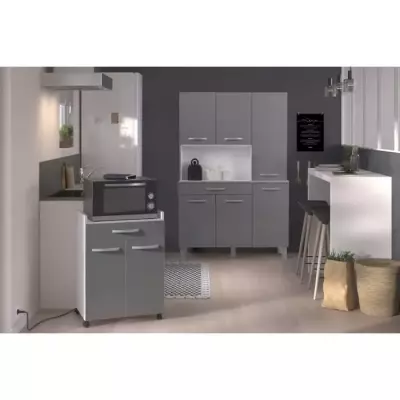 OSLO Buffet de 120 cm - 1 Tiroir et 6 Portes - L 120 x P 40 x H 185 cm OSLO Buffet de 120 cm - 1 Tiroir et 6 Portes - L 120 x P 40 x H 185 cm