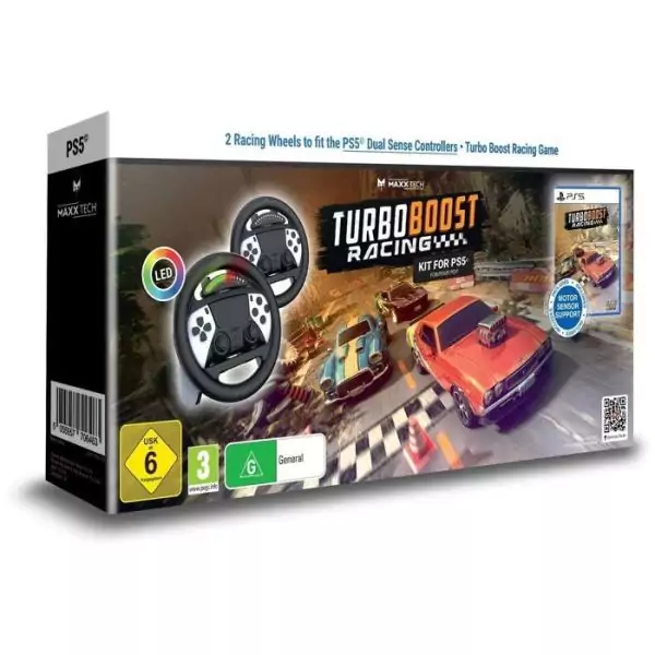 Turbo Booster Racing - Kit (volants + jeu) - Jeu PS5