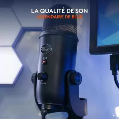 Microphone - Sans fil - LOGITECH G - Yeti - Compatible PC et MAC - Noir Microphone - Sans fil - LOGITECH G - Yeti - Compatible PC et MAC - Noir
