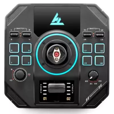 Thrustmaster Sol-R 4 HOTAS Noir USB Joystick + levier de commande du moteur Analogique Numérique PC