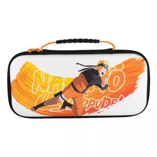 Housse de protection et transport - KONIX - Naruto Shippuden Nintendo Switch 2 - Rangement accessoires - Motif Naruto - Blanc